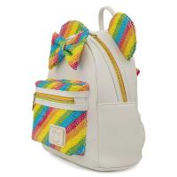 Рюкзак школьный Loungefly Disney - Minnie Mouse Sequined Rainbow Mini Backpa Фото
