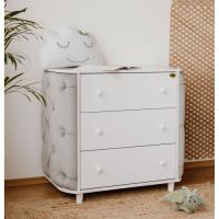 Комод-пеленатор Angelo Luna серый (велюр) 90х51х90 Фото