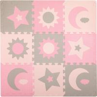 Дитячий килимок MoMi пазл Nebe 90 х 90 cм Pink Фото