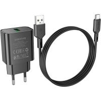 Зарядний пристрій BOROFONE BA72A charger set (Type-C) Black Фото