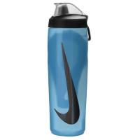 Пляшка для води Nike Refuel Bottle Locking Lid 24 OZ синій, чорний 709 Фото