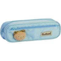 Пенал Cool For School 2 отделения с аппликацией Голубой Фото