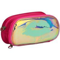 Пенал Cool For School 2 отделения неоновый с помпоном Голубой Фото