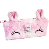 Пенал Cool For School плюшевый 1 отделение розовый Фото