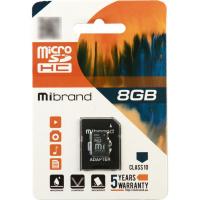 Карта памяти Mibrand 8GB mircroSD class 6 Фото