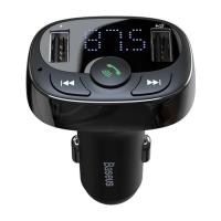FM модулятор Baseus T Shaped S-09A 2 х USB Type-A, microSD Black Фото