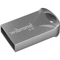USB флеш накопичувач Wibrand 8GB Hawk Silver USB 2.0 Фото