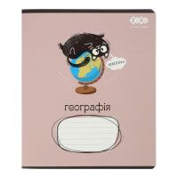 Зошит ZiBi предметний CRAZY CAT 48 аркушів клітинка, географ Фото