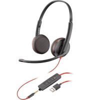 Наушники Poly BlackWire C3225 USB-A HS Stereo Black Фото