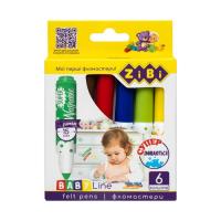 Фломастеры ZiBi BABY Line SUPER JUMBO SUPERWASHABLE 6 цветов Фото