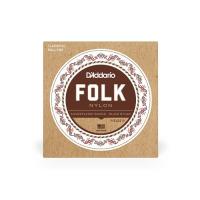 Струны для гитары D'Addario Folk Nylon Ball End Silver Wound / Black Treble Фото