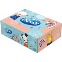 Салфетки косметические Smile 3 слоя 70 листов Дизайн коробки в ассортименте Фото