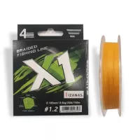 Шнур Favorite X1 PE 4x 150m 1.2/0.185mm 20lb/9.5kg Orange Фото
