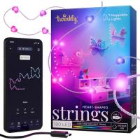Гирлянда Twinkly Smart LED, Strings USB 100 Heart-shaped RGB LEDs, Фото