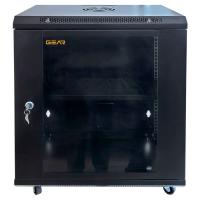 Шафа настінна GEAR 12U 19'' 600x600x650 мм, + полка 19", black Фото
