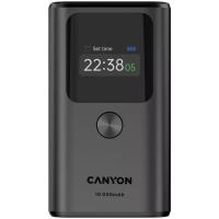Батарея универсальная Canyon 10000mAh OnPower 130 TFT PD/30W Dark Grey Фото