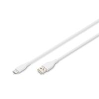 Дата кабель Digitus USB 2.0 AM to USB-C 2.0m 60W white Фото