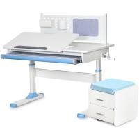 Парта ErgoKids Blue (парта + тумба) Фото