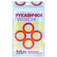 Перчатки хозяйственные Добра Господарочка Латексные деликатные Размер S 2 шт. Фото