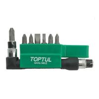 Набор бит Toptul с Г-образным переходником 1/4" 8шт. Фото