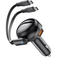 Зарядний пристрій Acefast 3xUSB 53W (2xUSB-C+USB-A) + cable USB-C 2in1 B13 Фото