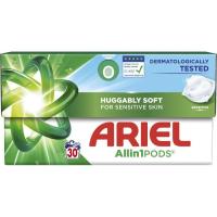 Капсули для прання Ariel Pods All-in-1 Sensitive Skin Для чутливої шкіри 30 Фото