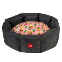 Лежак для животных WAUDOG Relax "Авокадо на розовом" L Фото