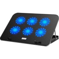 Підставка до ноутбука IceCoorel 10-15.6", 6*60mm 2500 RPM, 2*USB, 353x255x32mm, Bl Фото