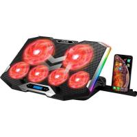 Подставка для ноутбука IceCoorel 10-17", 4*100mm 1400 RPM + 4*70mm 2500 RPM, 2*USB, Фото