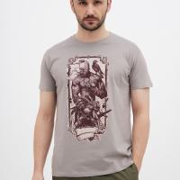 Футболка Sol's Imperial Cossack with hawk світло-сірий S Фото