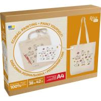 Набор для творчества Rosa Talent екосумка-розмальовка, Гуси, 38х42 см Фото