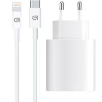 Зарядное устройство Armorstandart AMHJ83 20W USB-C White + cable USB-C to Lightning Фото