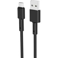 Дата кабель BOROFONE USB 2.0 AM to Micro 5P 1.0m 2.4A silicone BX31 bla Фото