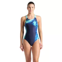 Купальник Arena Dreamhline Swimsuit V Back 008328-780 синій, бірюз Фото