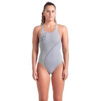 Купальник Arena Trail Swimsuit V Back 009022-520 Сірий 40 Фото