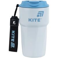Термокружка Kite 450 мл сіро-блакитна Фото