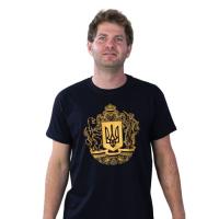 Футболка Sol's Imperial 190 Герб України чорний XXL Фото