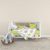 Детский постельный набор Home Line Мадагаскар, кофейно-салатовый Фото