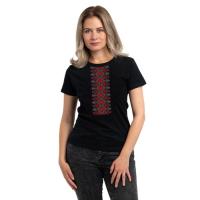 Футболка Sol's Regent Women Вишиванка вертикально чорний L Фото