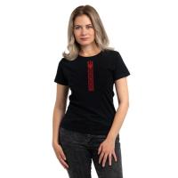 Футболка Sol's Regent Women Вишиванка стрічкою чорний L Фото