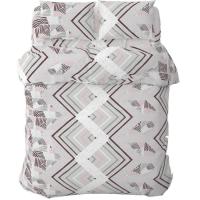 Постельное белье Home Line Увлеченность серо-розовый, бязь, полуторный Фото