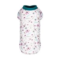 Футболка для животных Pet Fashion Flora XХS белая с цветочным принтом Фото