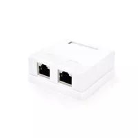 Компьютерная розетка Ritar RJ45x2 FTP, 8P8C, cat.5 Фото