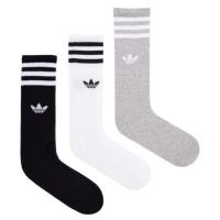 Шкарпетки Adidas Solid Crew Sock IU2653 3P білий, чорний, сірий XL Фото