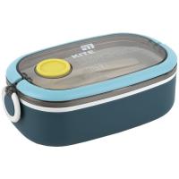 Ланч-бокс Kite 900 мл, синій Фото