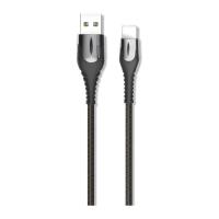 Дата кабель XO USB 2.0 AM to Lightning 1.0m 2A zinc alloy black Фото