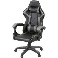 Кресло игровое Аклас Бешкет ANF подростковый Черный (PU-черный/серый) Фото