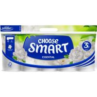 Туалетная бумага Smart Tissue Essential 3 слоя 10 рулонов Фото