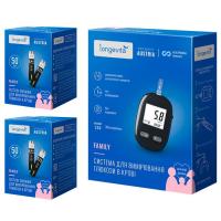 Глюкометр Longevita Family Система для измерения глюкозы в крови + тес Фото