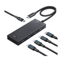 Концентратор Ugreen USB-C to 4xUSB-C 3.2 Gen2 10Gbps + PD CM806 black Фото